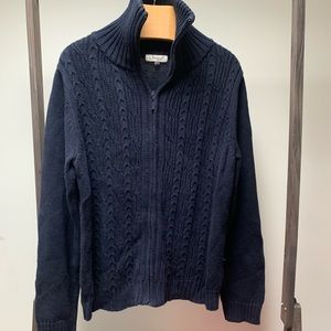 Ribbed cable knit sweater size XL